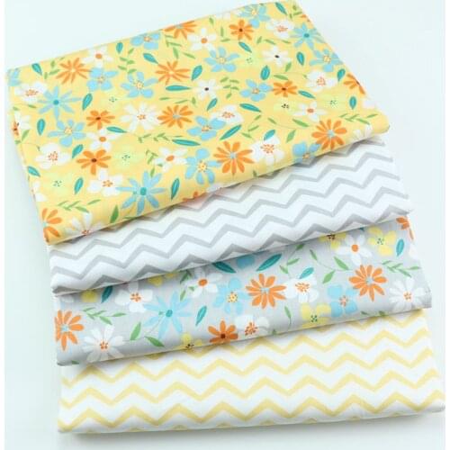 160cm*50cm Fresh flowers cotton fabric DIY bedding apparel dress patchwork fabric kids handwork cotton cloth tecido