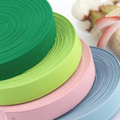 2.5cm Plain Weave Black Elastic Band Sewing for Clothes Panties Flat Elastics Tape Sew Bra Straps Waistband Stretch Belt Strap