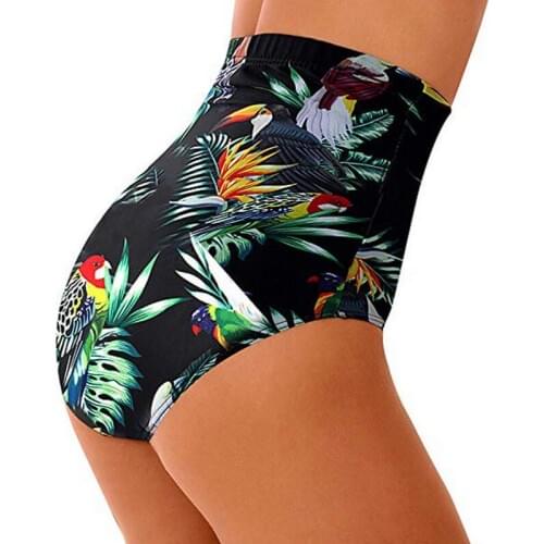 2019 Sexy Women Swimsuit Separates High Waist Shorts Floral Briefs Bottoms Swimwear Plus Size Bathing Suit Beachwear
