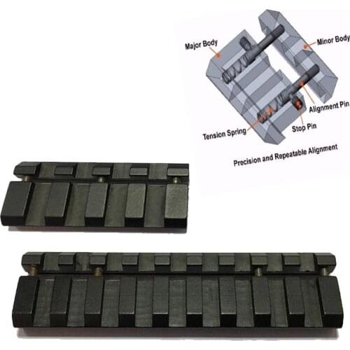 Low Pro Snap-in Adapter 11mm to 20mm Picatinny/Weaver Rail Hunting Accessories