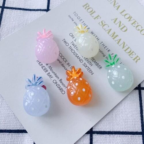 DIY Jewelry Accessories Jelly Color Pineapple Pendant Hair Accessories Earrings Jewelry Accessories Materials