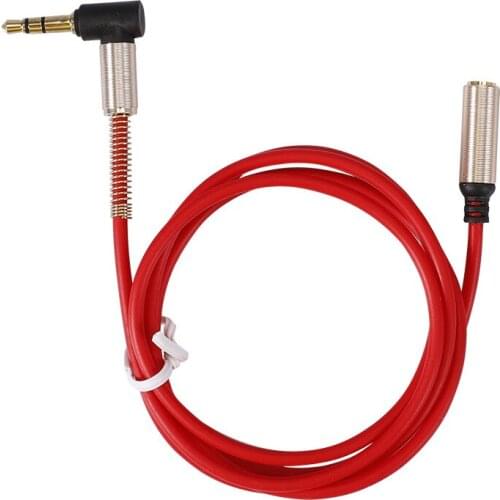 Audio Jack 3.5mm Aux Cable 90 Degree Male to Female Aux Cable 3.5mm Jack Audio Cable Auxiliar for Car Stereos Headphone Speaker