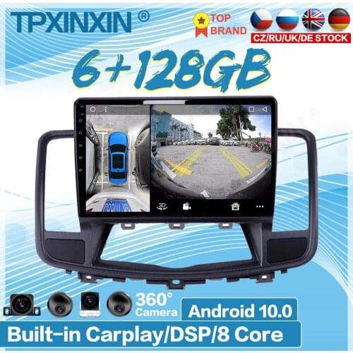 For Nissan Teana J32 2008+ Android 10.0 Car 360 HD Auto Surround View Camera Car Multimedia Player Stereo Radio GPS Navigtion