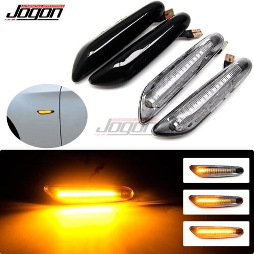 For BMW E81 E82 E87 E88 E90 E91 E92 E93 E46 M3 E60 E61 1 3 5 X Series Dynamic LED Turn Signal Side Marker Light Flashing Blinker