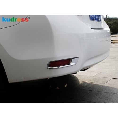 For Toyota Corolla 2014 2015 Chrome Rear Fog Light Lamp Cover Trim Tail Foglight Frame Trims Stickers Car Styling Accessories