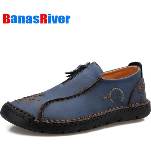 Comfortable Men Casual Shoes Loafers Quality Cow Suede Leather Male Flats Fashion Driving Sneakers Outdoor Breathable Non-slip