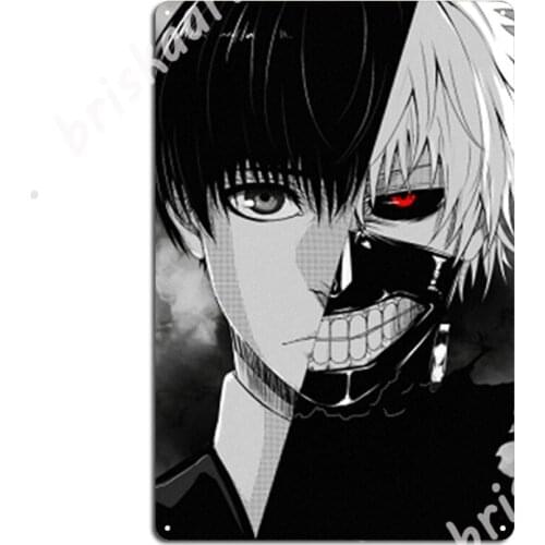 Kaneki/Ghoul Metal Signs Club Home Wall Design Poster Tin sign Posters