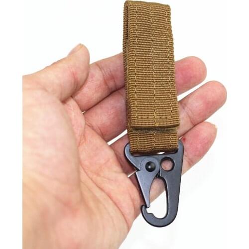 Outdoor Camping Tactical Carabiner Backpack Hooks Olecranon Molle Hook Survival Gear EDC Military Nylon Keychain Clasp Tool