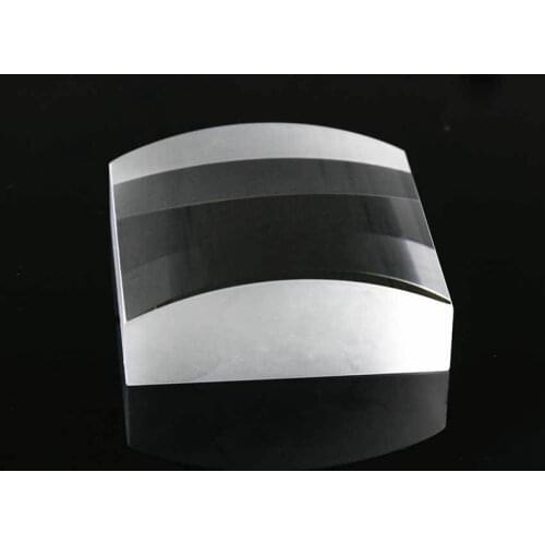 Optical glass Plano-convex cylindrical lens diameter 52 mm with radius of curvature 54.274 MM and wavelength 632.8 NM