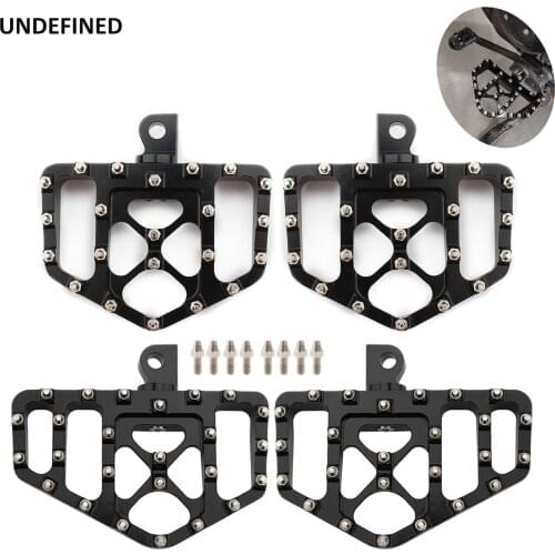Motorcycle Non-slip Male Mount Spike FootPegs Floorboards Foot Pedals For Harley Touring Softail Sportster 883 1200 Dyna FXDF
