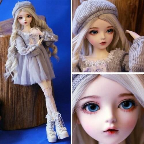 Full Set of 60cm BJD Doll 1/3 Fashion Girl and Changeable Eye Wig Costume Set American Girl Doll Fashion Doll > 3 Years Old