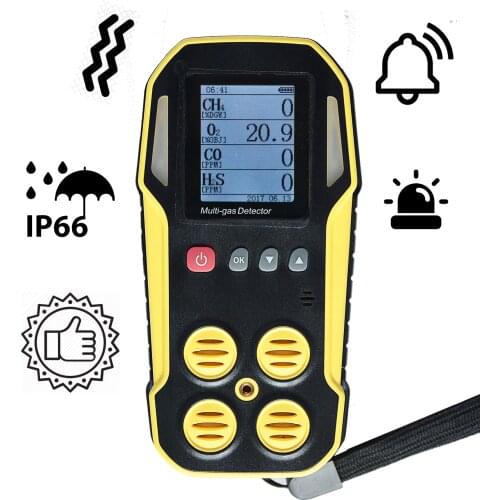 Portable Multi 4 Gas Monitor Toxic Gas Detector//Monitor
