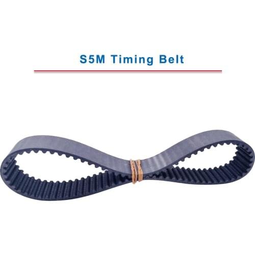 S5M Timing Belt with circular teeth 5M-455/460/465/475/490/500/515/520 belt width 15/20/25mm teeth pitch 5mm