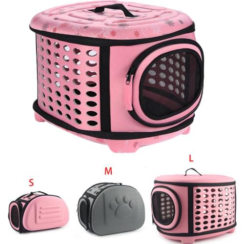 EVA Foldable Travel Pet Bag Breathable Cat Travel Outdoor Shoulder Bag for Small Dogs Cats Portable Packaging Carrying Pet Cat