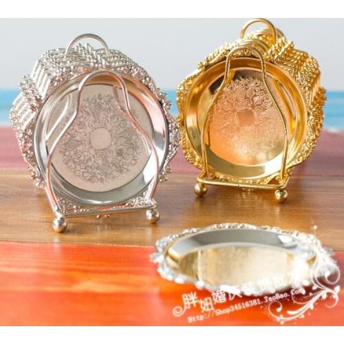 The wedding baking pattern of European mini disc disc nuts snacks coasters Cup Cake candle disc tray