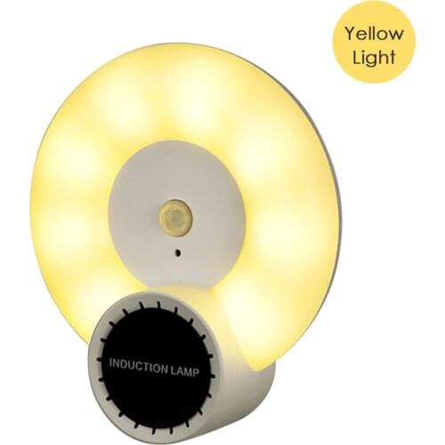 Led Night Light Aromatherapy Motion Sensor Wall Lamp Human Body Induction Night Lamp for Bedroom Hallway Stair Cabinet Closet