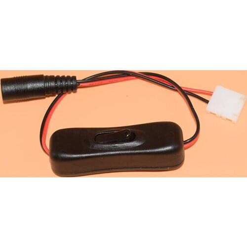 LED lights with DC switching line from weld connector card buckle DC male female connector power switch connector