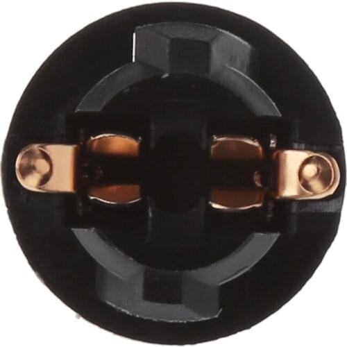 T10 Car Light Socket Twist Lock Wedge Instrument Panel Light Bulb Base 10Pcs