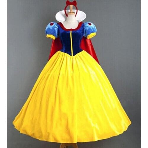 Women Adult Halloween Cartoon Princess Snow White Costume For Sale Carnival Costumes Sexy Cosplay Costumes