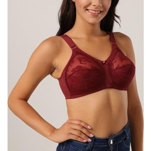 4 Colors Plus Size Sexy Bra For Women Ladies Underwear Translucent Chiffon Wireless Lingerie Brassiere Bralette Tops 50B C