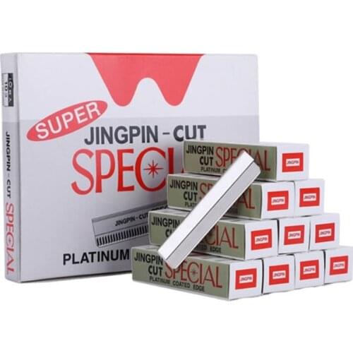 100pcs Stainless Steel Single Edge Shaving Razor Blades Facial Hair Remover Eyebrow Trimmer Scraping Blades for Women and Men