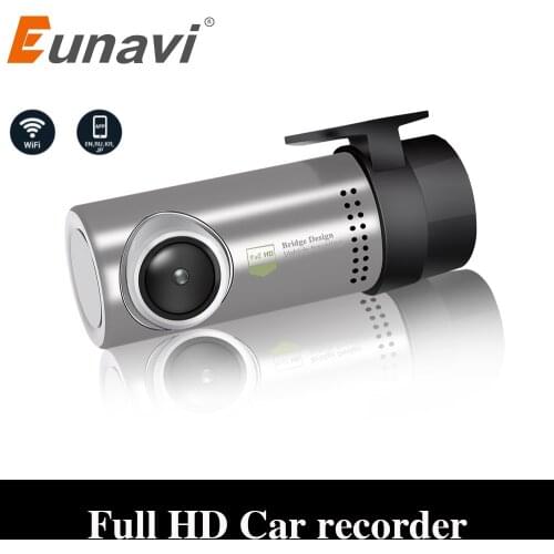 Eunavi Car DVR APP 1080P HD 360degrees Ro Night Vision Car Camera Recorder WiFi Dash Cam