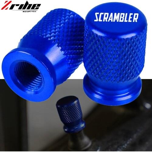 For Ducati Scrambler 400 800 All Years Universal Motorcycle Aluminum Accessories Wheel Tire Valve Stem Caps CNC Airtight Covers