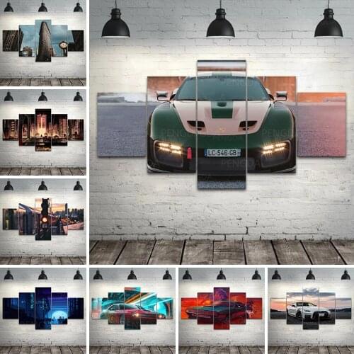 HD Prints Home Decor Cityscape Landscape Canvas Poster Painting Wall Art Modular Car Abstract Picture No Frame For Living Room