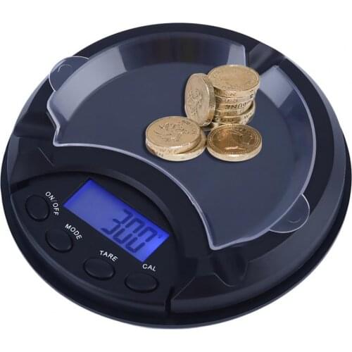 Delicate Digital Scale Portable Ashtray Shape Electronic Scale Black LCD Display High Accuracy Ashtray Scale for Jewelry