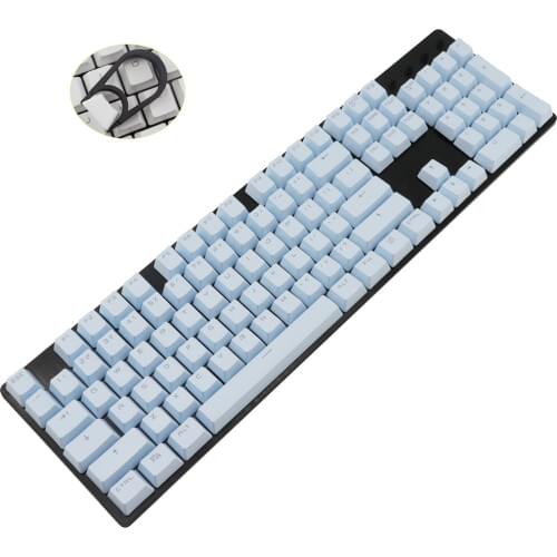 PBT Keycaps OEM High 87 104 keys for Mechanical Keyboard Translucent Double Shot keycap