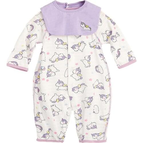 Infant Baby Boy Girls Summer Clothes Short Sleeve Cotton Thin One Piece Pajamas Lovely Candy Color Front Open Rompers with Bibs