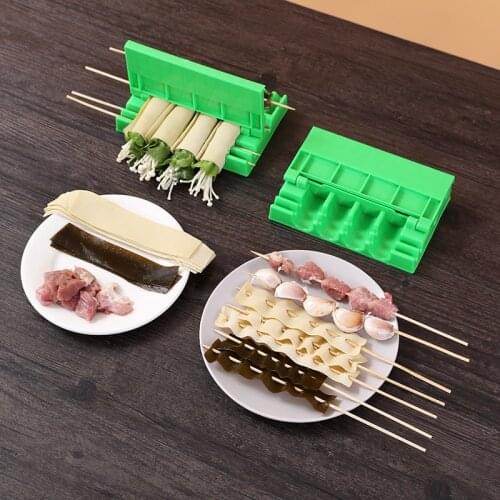 Multifunctional BBQ Kitchen Tool Barbecue Wear Food String Artifact Skewer Machine Pork Tool Barbecue Tool Accessories Wholesale