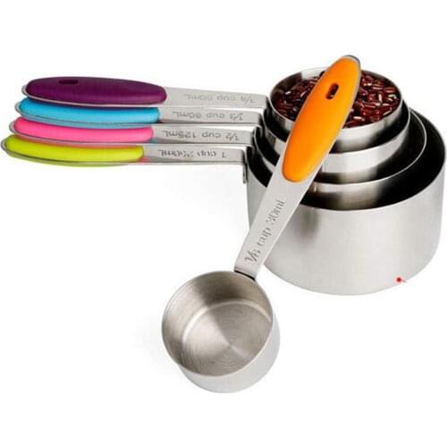 AsyPets 5Pcs/10Pcs Measuring Spoons Set Stainless Steel Measuring Cups for Kitchen Baking Tea Coffee