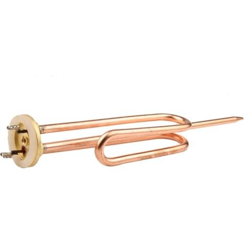 1500W 220V Disc 47 mm Heating Elements with 265 mm Probe for Ariston Water Heater Stainless/Copper Electric Heating Tube