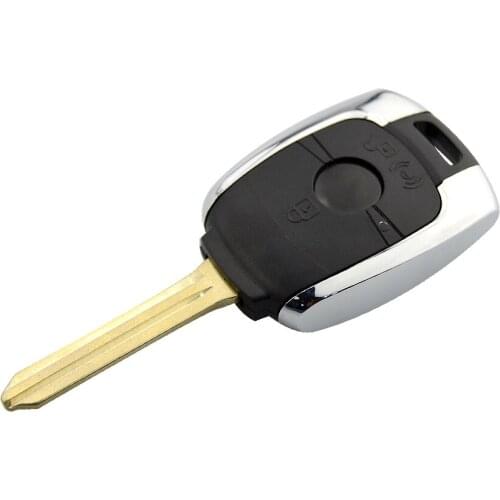OkeyTech Replacement Remote Key Shell Case Fob 2 Buttons For SsangYong Actyon Kyron Rexton Korando With Uncut Blade