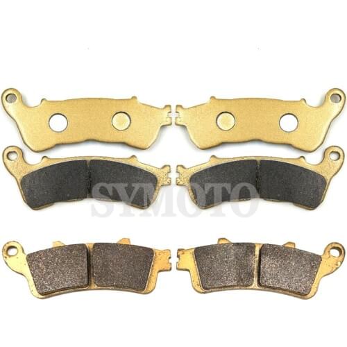 Motorcycle Front & Rear Brake Pads for Honda VFR800 VFR 800 Interceptor 06-13 XL1000 XL1000V Varadero 04-11 ST1300 ST 1300 08-13