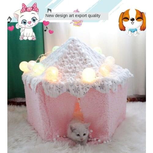 Pet supplies small medium dogs litter Pet cat tent delivery room deep sleep cat litter kennel