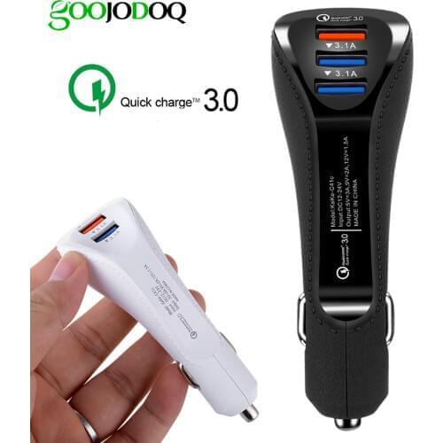 QC Quick Charge 3.0 Dual Car Charger Adapter Auto Mobile Phone Charger for Xiaomi Samsung iPhone X 8 7 4 5 6 Fast Phone Charger