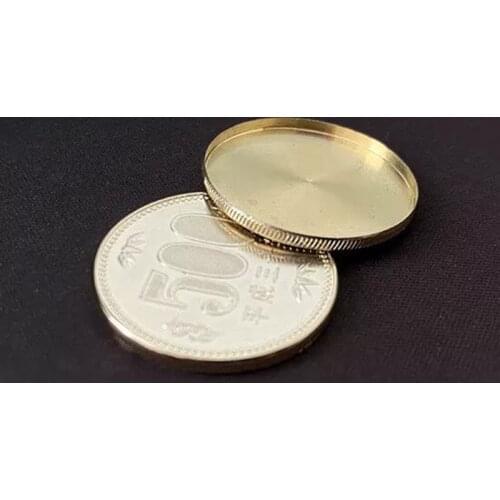 1Pcs Expanded Shell Japan 500 Yen (Brass, Gilded) Accessories Magic Trick Coin Magia Props Illusions Gimmick Easy To Do