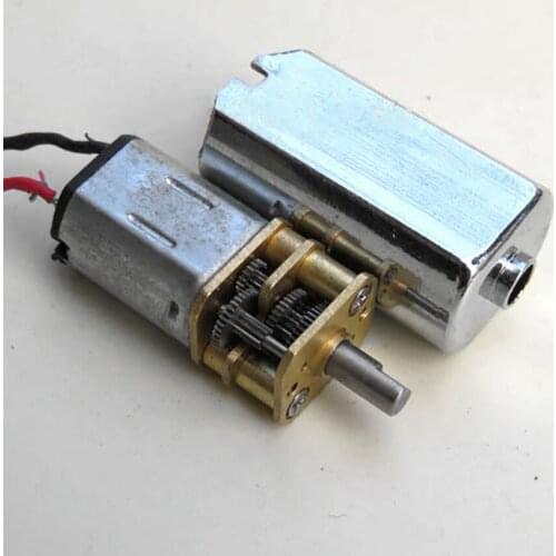 DC 3V Gear Motor with Metal Casing, Inner N20 Gear Motor, Metal Gear Reducer 88-130 RPM, 3mm Dia Micro DIY Gear Reduction Motor