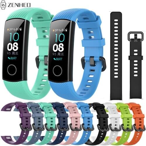 Silicone Wrist Strap For Huawei Honor Band 4 Standard Version Smart Bracelet Band Replacement Watchband for Huawei Honor Band 5