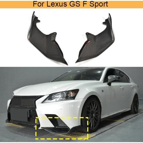 Carbon Fiber Front Bumper Flaps Apron Lip Splitter for Lexus F Sport Bumper GS350 2012 2013 2014 2015