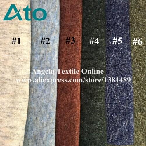 Wool sweater knit fabrics
