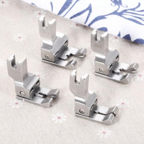 1Pc Steel Left & Right Top-stitching Double Compensating Presser Foot for Industrial Flatcar Sewing Machine CD1/32 1/16 1/8 3/16