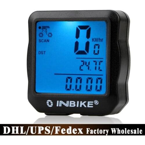 20Pcs/Lot Waterproof Digital Backlight Computer Odometer Speedometer Clock Stopwatch Computer