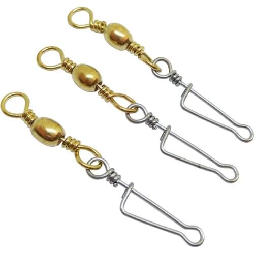 1000pcs/lot Fishing Barrel Swivel With Italinan Snap Freshwater Crap Bass Crappie Fishing Tackle Fishing gear Connector