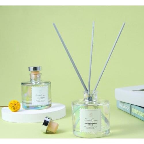 105ml Natural Reed Aroma Oil Diffuser Set Rattan Sticks Perfume Volatiles Diffuser Fresh Air Fragrance for Living Room Toilet