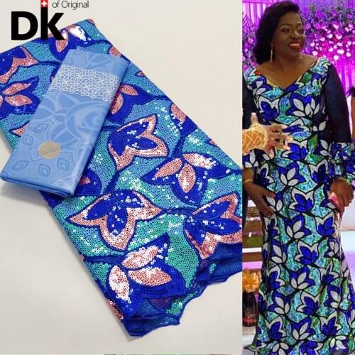 2.5+2.5 Yards Bazin Riche With Top Class Floral French Lace African Tulle Lace Unique Mesh Fabric For Nigerian Daily Sewing