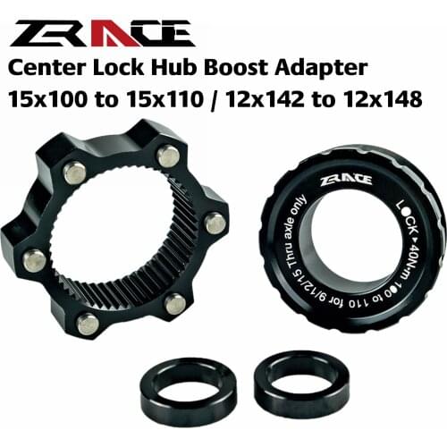 ZRACE Brake Disc Center Lock Hub Boost Adapter,Center-Lock for 6-Hole 15x100 To 15x110, 12x142 To 12x148 Aluminum Alloy for MTB