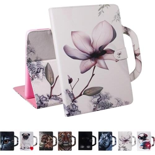 For Apple iPad Pro 11" tiger Lion portable PU Leather Stand Wallet Case Smart Cover For ipad Pro 11 2018 A1980 A1934 Tablet #E